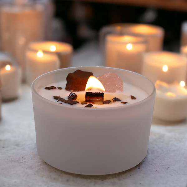 Chakra Crystal Candle - Root Chakra