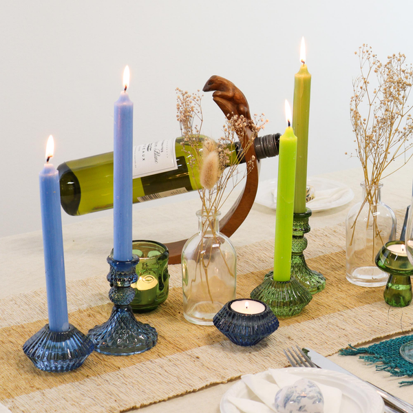 Glass Candle Holders & Jar Sets