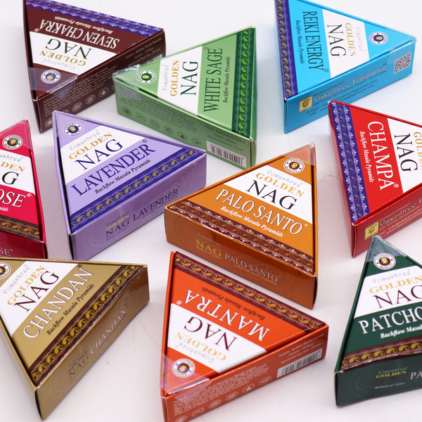 Jumbo Golden Nag - Backflow Incense Cones