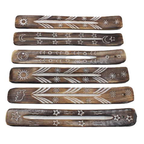 White Washed Incense Holders