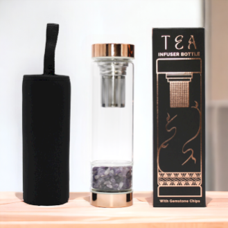 Crystal Glass Tea Infuser Bottles