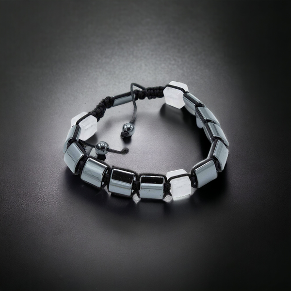Magnetic Hematite Shamballa Bracelet