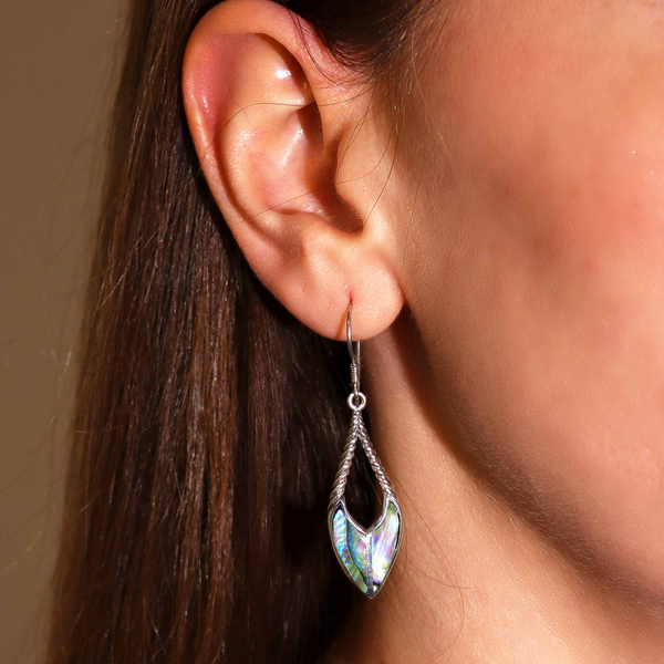 Shell & Silver Earrings