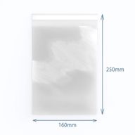 Poly-Prop Bag 160x250mm Reseal