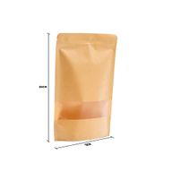 10x Kraft Window Bag 18x26 cm
