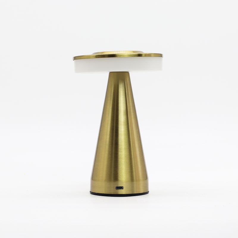Touch Lamp - Tall Stem Bronze/Gold - USB (C) - Rechargeable (400 Watt)