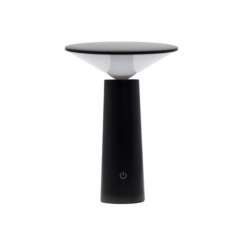 Touch Lamp - Black Mushroom- adjustable - pattern light USB (C) - Rechargable  (2000 Watt)
