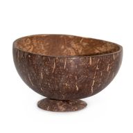 Medium Natural Coconut Bowl on Stand