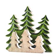 Lost in the Forrest - Three Trees 3D Wooden Decoration - 20x23cm