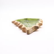 Lost in the Forrest -  Enamel Leaf Wooden Bowl - 33x17cm