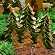 Lost in the Forrest - Three Trees 3D Wooden Decoration - 20x23cm