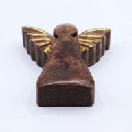 Small Mango Wood Angel - Gold Decor
