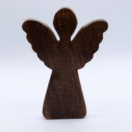 Large Mango Wood Angel - Gold Decor