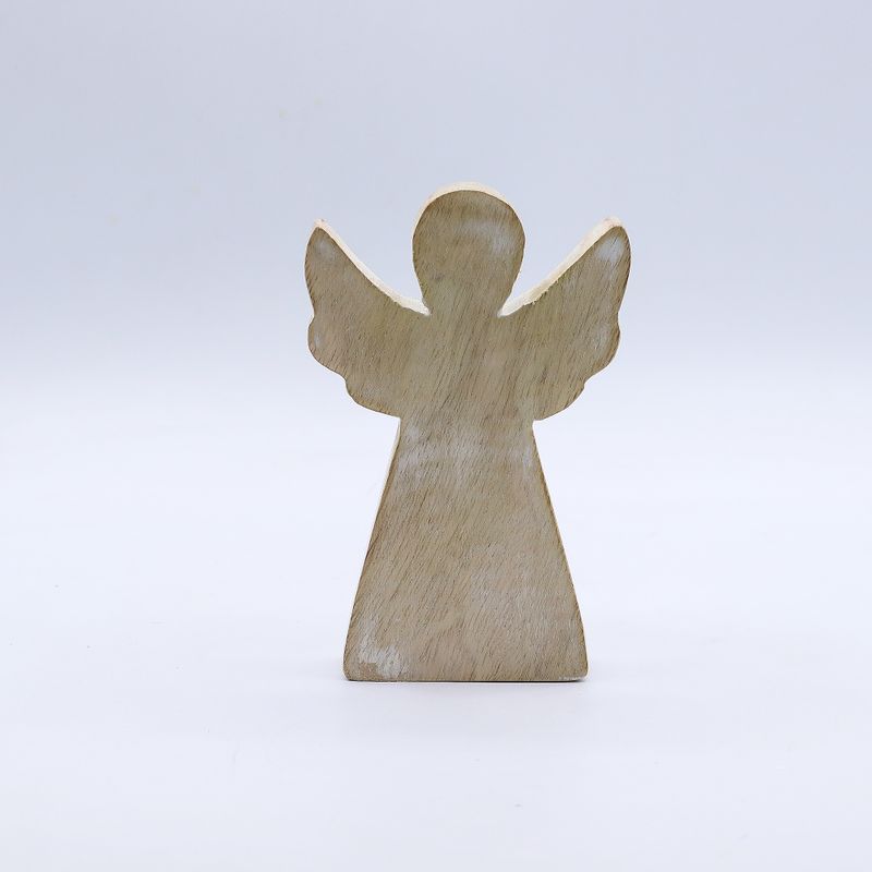 Mango Wood Angel - Whitewash