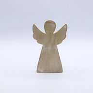 Mango Wood Angel - Whitewash