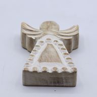 Mango Wood Angel - Whitewash