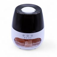 Salt Stone Flame Effect Aroma Diffuser - White USB - Colour Change and Timer