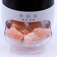 Salt Stone Flame Effect Aroma Diffuser - White USB - Colour Change and Timer