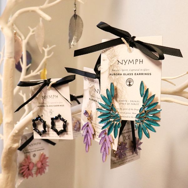Nymph Aurora Glass Earrings
