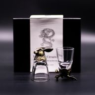 Gift Set of 6 Shot Glasses (50ml) - Wild Forest Creatures - Antique Bronze
