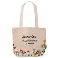 Agnes + Cat Wildflower Garden Tote Bag - Red Flowers