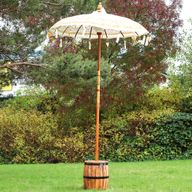 Bali Patio Parasol - Canvas - Natural Decor - 1.5m