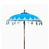 Bali Patio Parasol - Cotton - Turquoise Decor - 1.5m