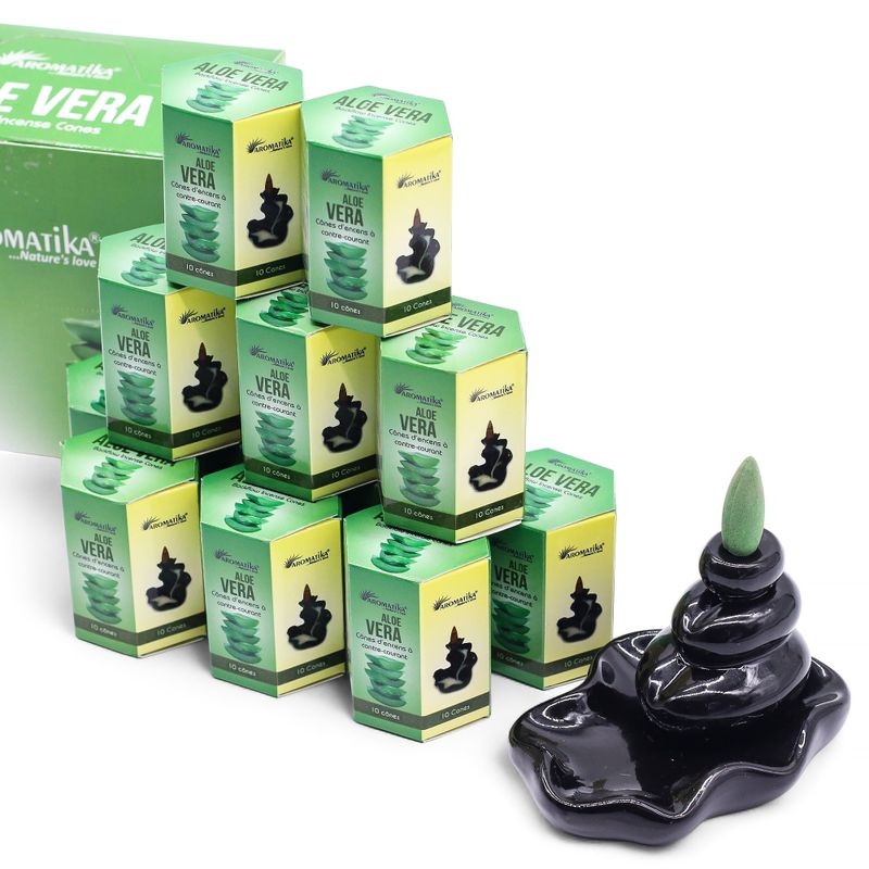 Masala Backflow Incense pack of 10 - Aloe Vera