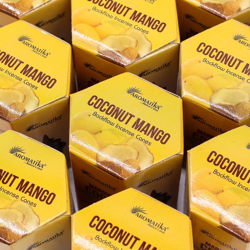 Masala Backflow Incense pack of 10 - Coconut & Mango