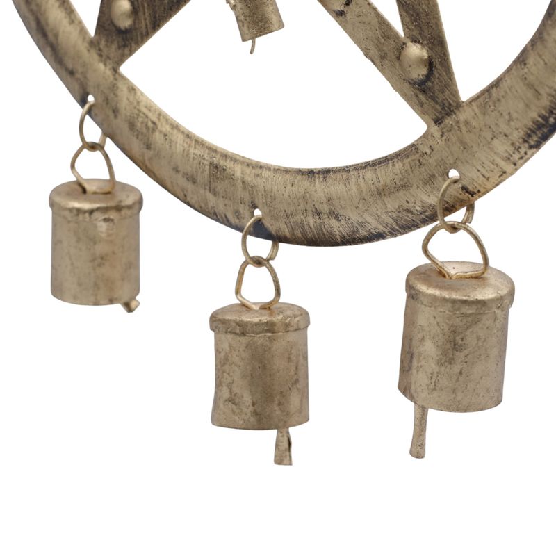 Indian Chimes - Pentagon with Cow Bells - 25x49cm