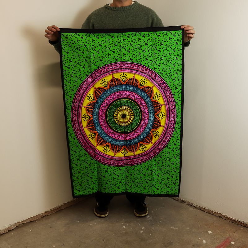 Cotton Wall Art (70x110cm) - Mandala Vibrant