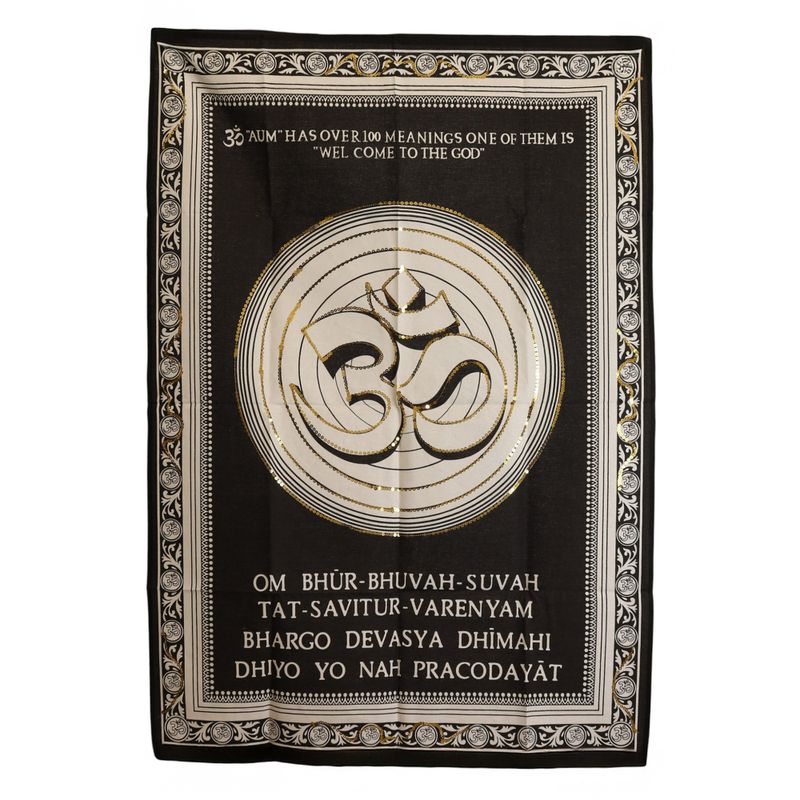 Cotton Wall Art (70x110cm) - Om - Welcome to the God