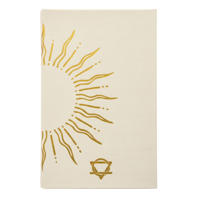 Ivory Gratitude Journal with Gold Lining - 120 pages - My Days are Full of Sun