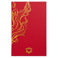 Red Wellness Journal - 120 pages - Golden Mandala and Lotus
