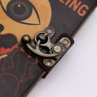 Leather Printed Notebook – Stop Doom Scrolling - 17.8x12.7 cm