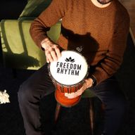 Medium Pro Djembe Drum - Freedom Rhythm (high) - 40cm (18cm Dia)