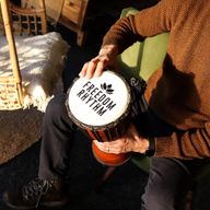 Medium Pro Djembe Drum - Freedom Rhythm (high) - 40cm (18cm Dia)