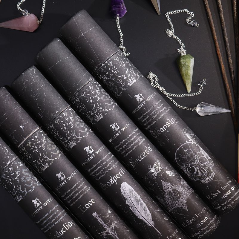 Ancient Witch Spell Incense - Seduction - Amethyst Pendulum