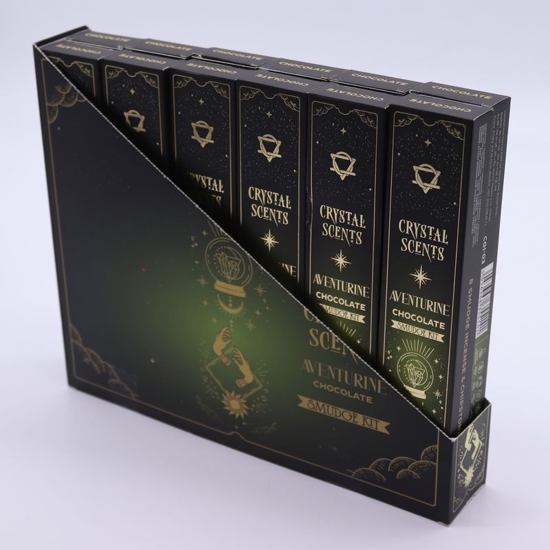 Aventurine Crystal Scents Smudge Incense - Chocolate