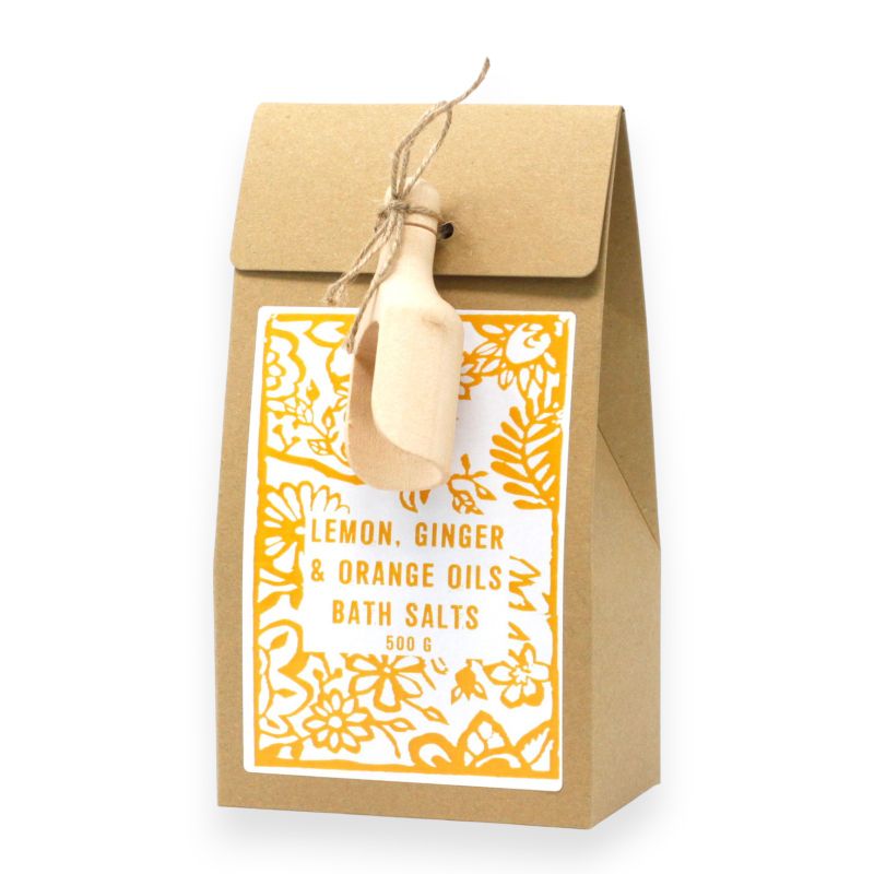Pack of 500g Bath Salt - Lemon, Ginger & Orange