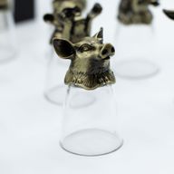 Bottom Up Shot Glasses (25ml) - Forest & Mystical Creatures - Antique Bronze
