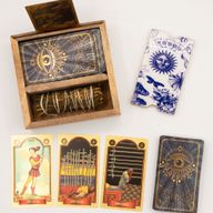 Two Section Tarot Box with Card Holder