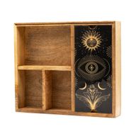 Four Section Tarot Box with Card Holder