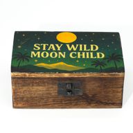 Medium Enamelled Box - Stay Wild Moon Child