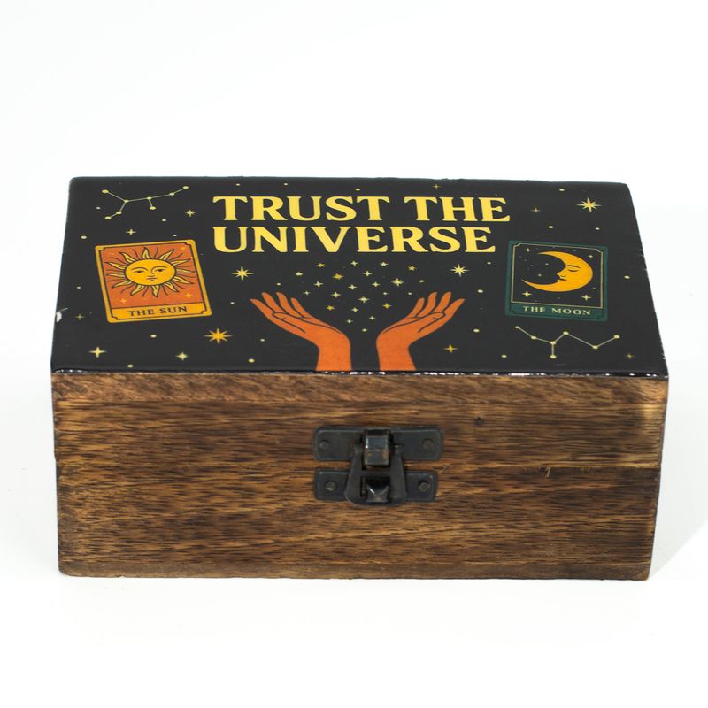 Medium Enamelled Box - Trust the Universe
