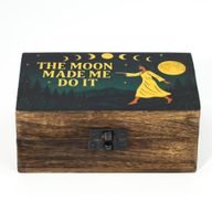 Medium Enamelled Box - The Moon Made me Do It