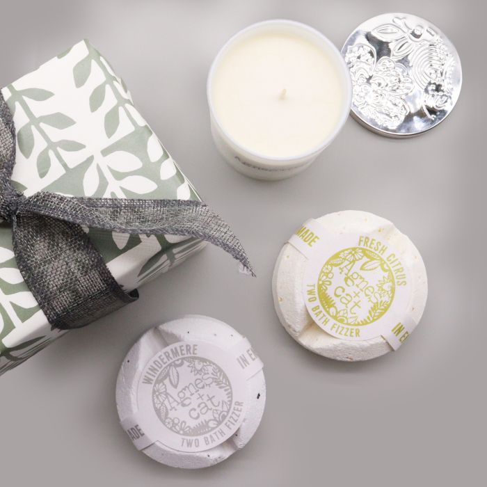 Gift Box - Velvet Moon (Candle) + Windermere & Citrus (Fizz)
