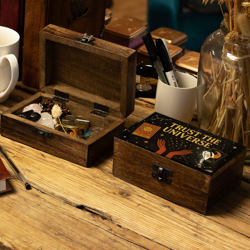 Medium Enamelled Box - Trust the Universe