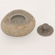 Natural Riverstone Grounding Pot - Large (aprox 15x12cm)