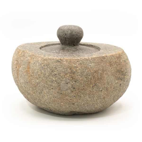 Natural Riverstone Grounding Pot - Large (aprox 15x12cm)